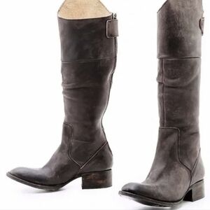 Freebird by Steven Womens Stable Leather Riding Tall Boots Boho Moto sz 10